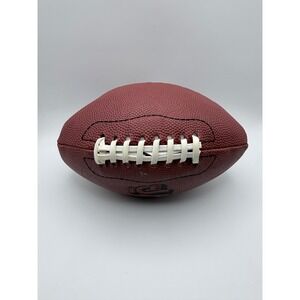 ICE Official Ball American Football Brown White Laces Pebble Grain Texture